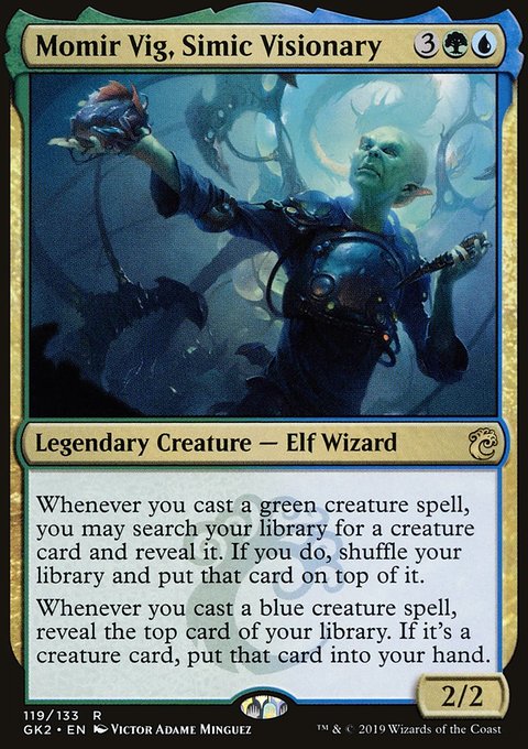 Momir Vig, Simic Visionary, RNA Guild Kit #119, Magic: The Gathering card