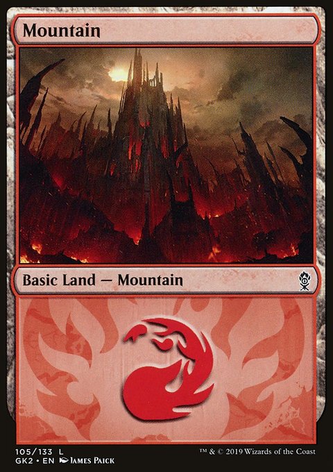 Mountain, RNA Guild Kit #105, Magic: The Gathering card