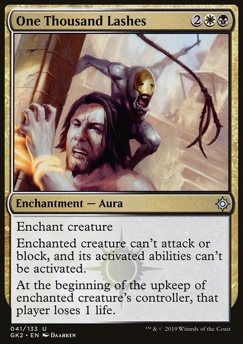 One Thousand Lashes, RNA Guild Kit #41, Magic: The Gathering card