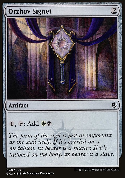 Orzhov Signet, RNA Guild Kit #48, Magic: The Gathering card