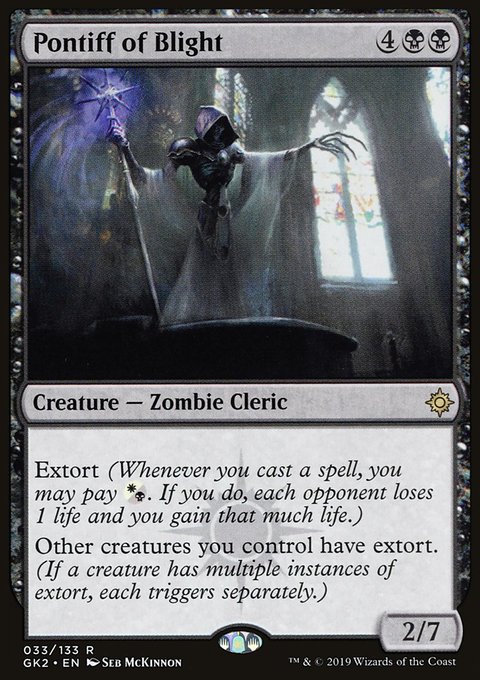 Pontiff of Blight, RNA Guild Kit #33, Magic: The Gathering card