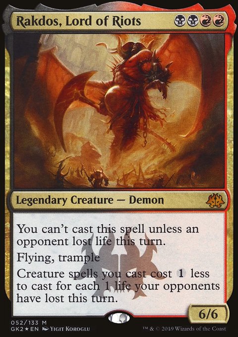 Rakdos, Lord of Riots, RNA Guild Kit #52, Magic: The Gathering card