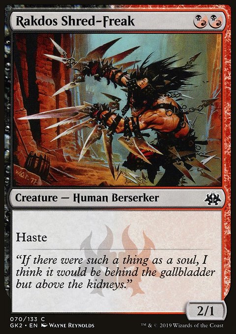 Rakdos Shred-Freak, RNA Guild Kit #70, Magic: The Gathering card