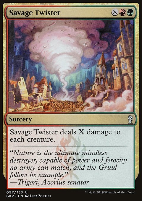 Savage Twister, RNA Guild Kit #97, Magic: The Gathering card
