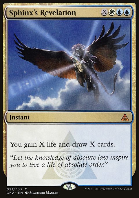 Sphinx's Revelation, RNA Guild Kit #21, Magic: The Gathering card