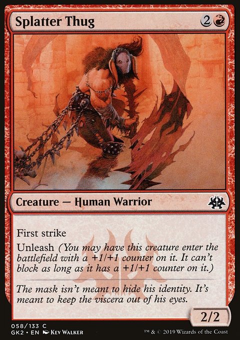 Splatter Thug, RNA Guild Kit #58, Magic: The Gathering card