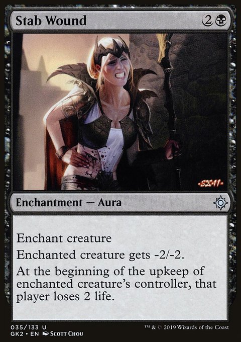 Stab Wound, RNA Guild Kit #35, Magic: The Gathering card