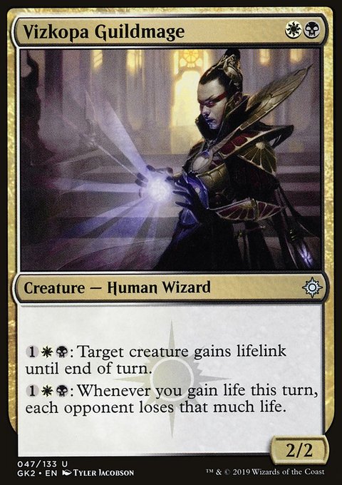 Vizkopa Guildmage, RNA Guild Kit #47, Magic: The Gathering card