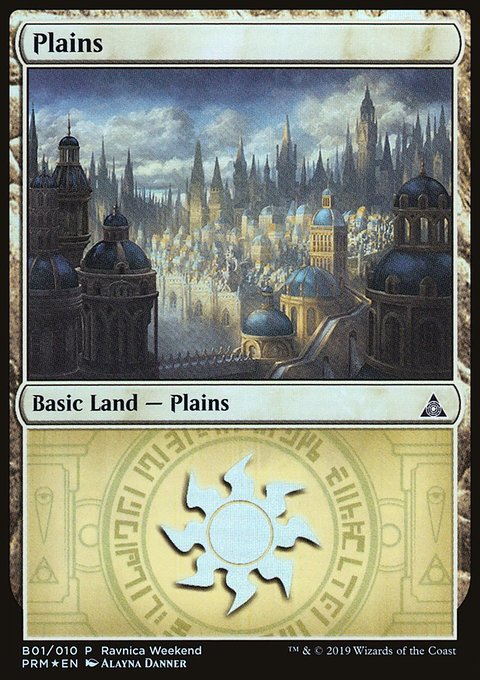 Plains, RNA Ravnica Weekend #B01, Magic: The Gathering card
