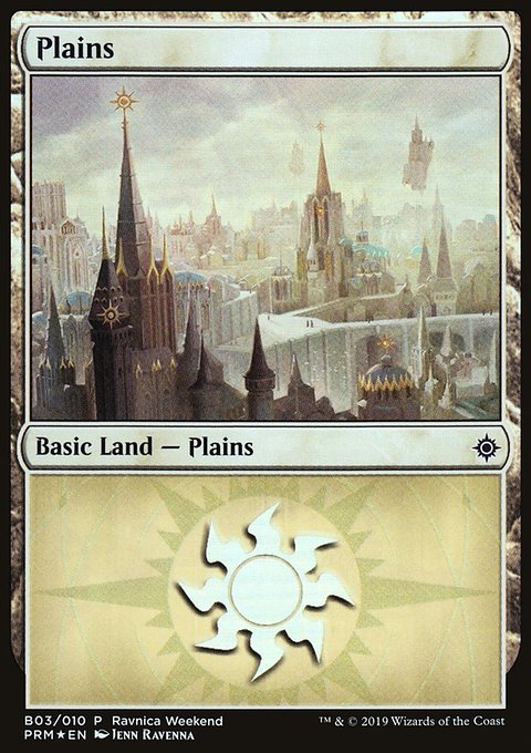 Plains, RNA Ravnica Weekend #B03, Magic: The Gathering card