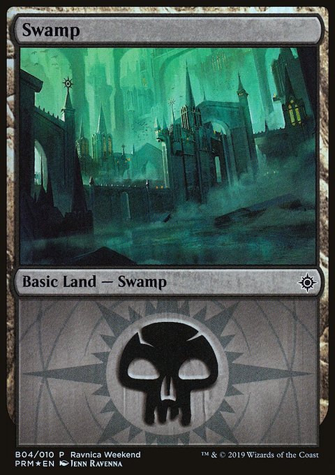 Swamp, RNA Ravnica Weekend #B04, Magic: The Gathering card