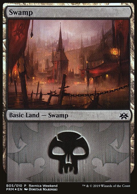Swamp, RNA Ravnica Weekend #B05, Magic: The Gathering card