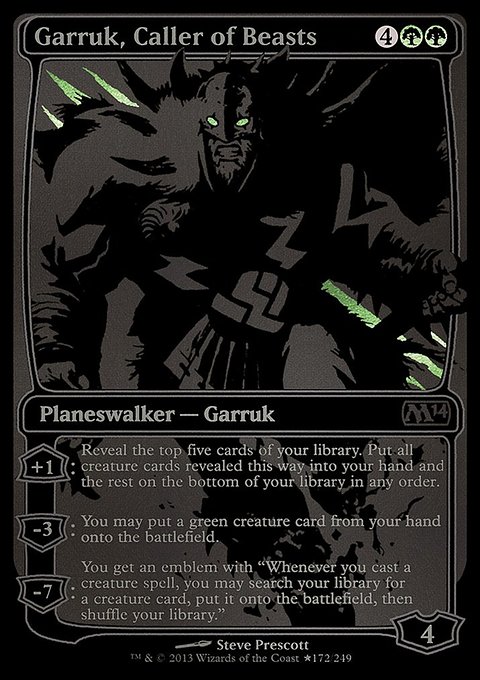 Garruk, Caller of Beasts, San Diego Comic-Con 2013 #172★, Magic: The Gathering card