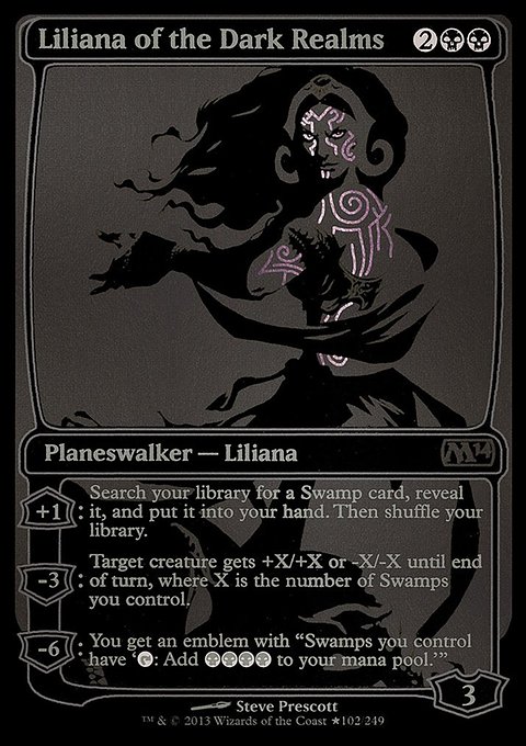 Liliana of the Dark Realms, San Diego Comic-Con 2013 #102★, Magic: The Gathering card
