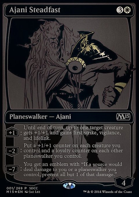 Ajani Steadfast, San Diego Comic-Con 2014 #1, Magic: The Gathering card