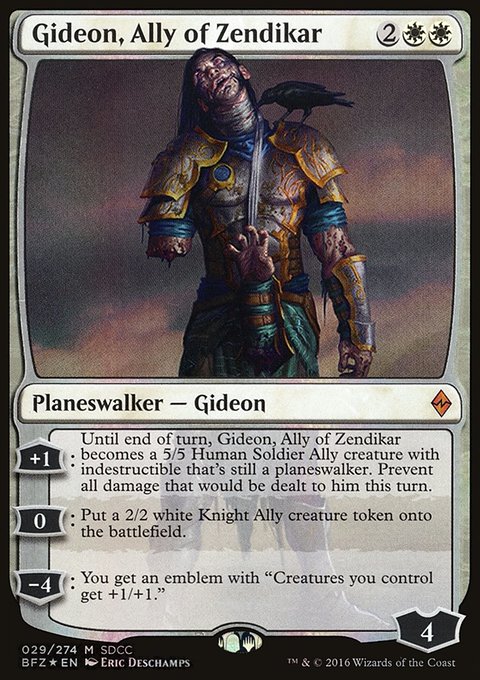 Gideon, Ally of Zendikar, San Diego Comic-Con 2016 #29, Magic: The Gathering card
