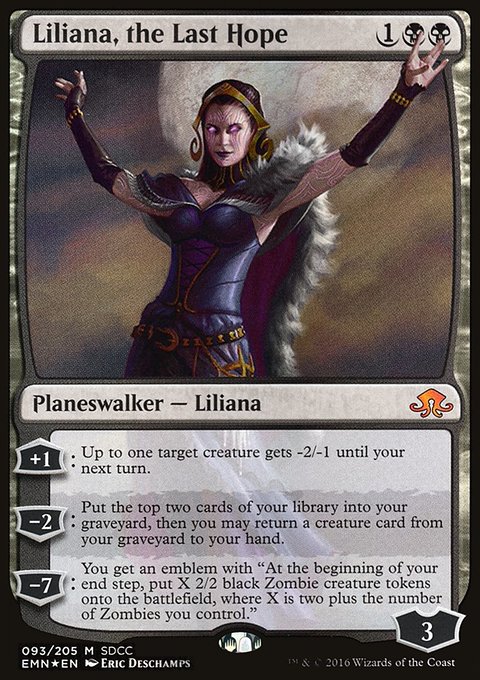 Liliana, the Last Hope, San Diego Comic-Con 2016 #93, Magic: The Gathering card