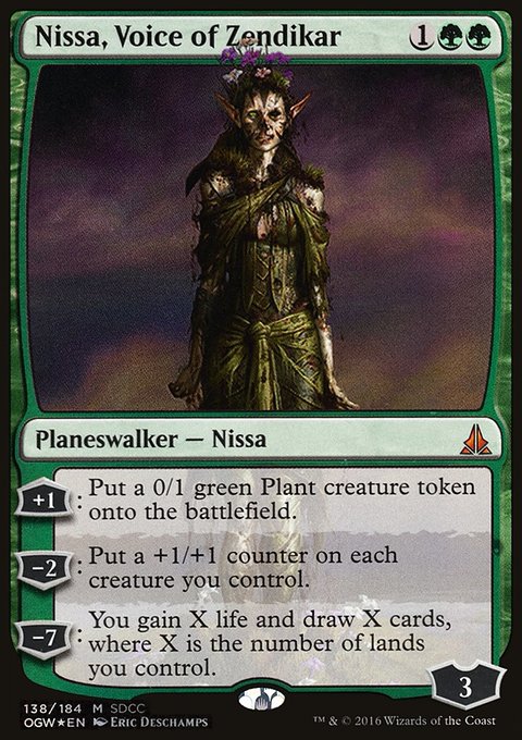 Nissa, Voice of Zendikar, San Diego Comic-Con 2016 #138, Magic: The Gathering card