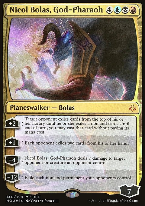 Nicol Bolas, God-Pharaoh, San Diego Comic-Con 2017 #140, Magic: The Gathering card