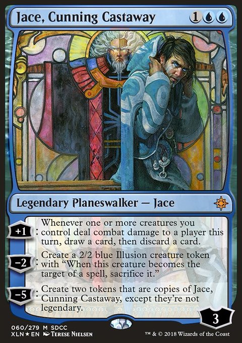 Jace, Cunning Castaway, San Diego Comic-Con 2018 #60, Magic: The Gathering card