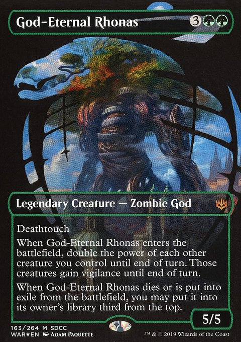 God-Eternal Rhonas, San Diego Comic-Con 2019 #163, Magic: The Gathering card