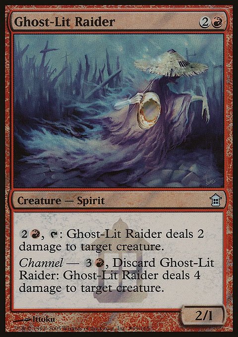 Ghost-Lit Raider, Saviors of Kamigawa Promos #99★, Magic: The Gathering card