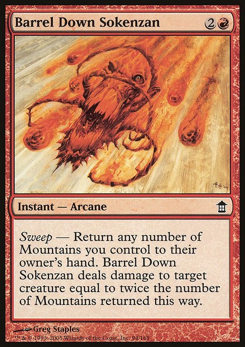 Barrel Down Sokenzan, Saviors of Kamigawa #94, Magic: The Gathering card