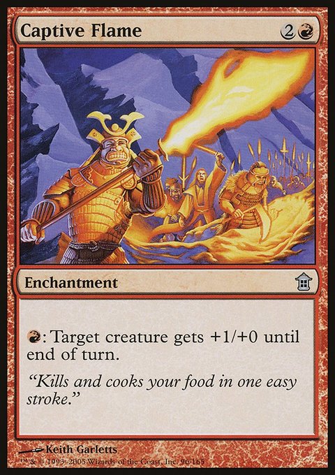 Captive Flame, Saviors of Kamigawa #96, Magic: The Gathering card