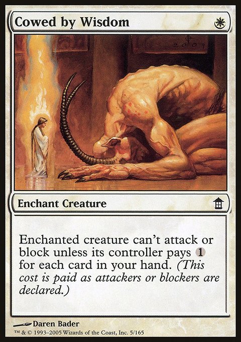 Cowed by Wisdom, Saviors of Kamigawa #5, Magic: The Gathering card