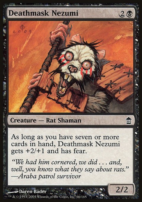 Deathmask Nezumi, Saviors of Kamigawa #66, Magic: The Gathering card
