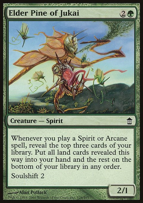 Elder Pine of Jukai, Saviors of Kamigawa #128, Magic: The Gathering card