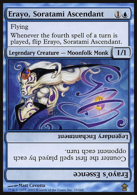 Erayo, Soratami Ascendant // Erayo's Essence, Saviors of Kamigawa #35, Magic: The Gathering card