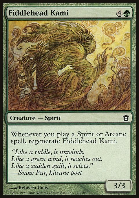 Fiddlehead Kami, Saviors of Kamigawa #130, Magic: The Gathering card