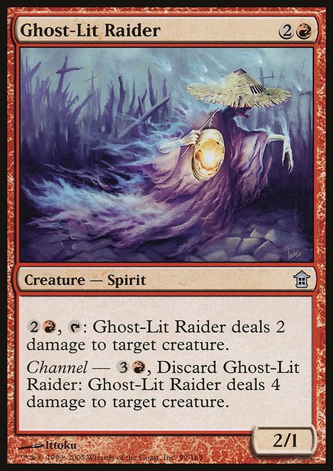 Ghost-Lit Raider, Saviors of Kamigawa #99, Magic: The Gathering card