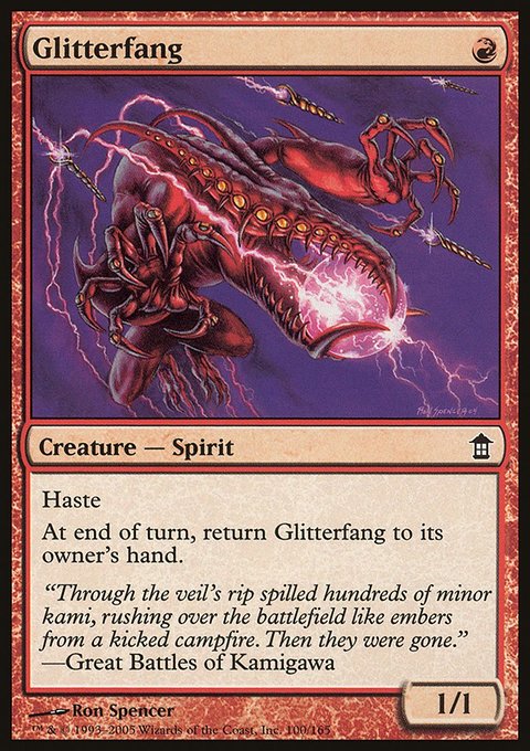 Glitterfang, Saviors of Kamigawa #100, Magic: The Gathering card