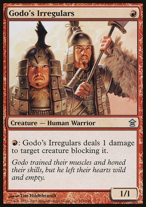 Godo's Irregulars, Saviors of Kamigawa #101, Magic: The Gathering card