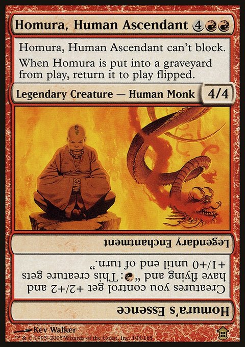 Homura, Human Ascendant // Homura's Essence, Saviors of Kamigawa #103, Magic: The Gathering card
