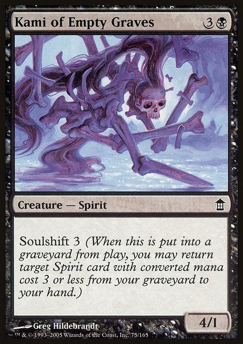 Kami of Empty Graves, Saviors of Kamigawa #75, Magic: The Gathering card