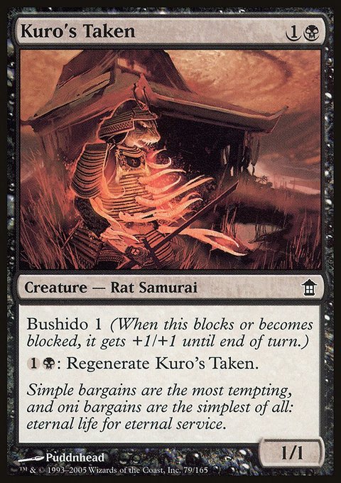 Kuro's Taken, Saviors of Kamigawa #79, Magic: The Gathering card