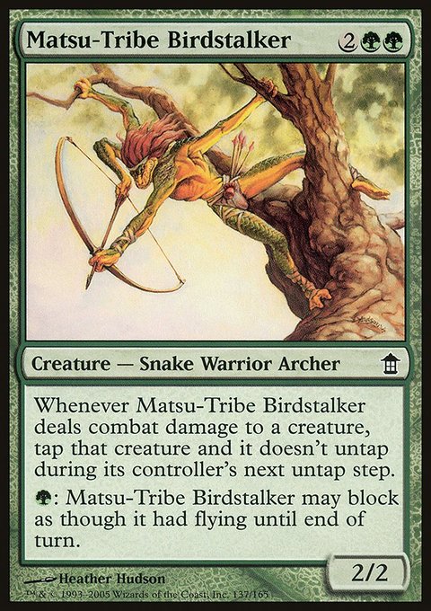 Matsu-Tribe Birdstalker, Saviors of Kamigawa #137, Magic: The Gathering card