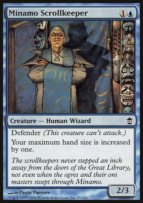 Minamo Scrollkeeper, Saviors of Kamigawa #45, Magic: The Gathering card