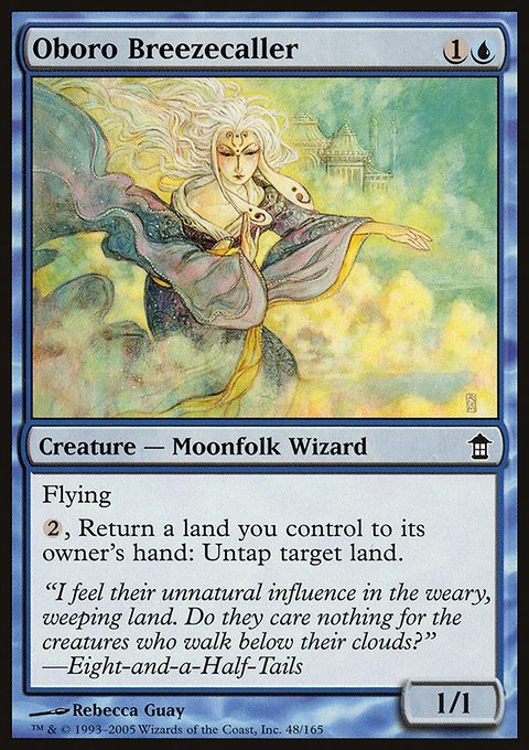Oboro Breezecaller, Saviors of Kamigawa #48, Magic: The Gathering card