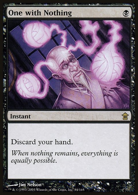 One with Nothing, Saviors of Kamigawa #84, Magic: The Gathering card