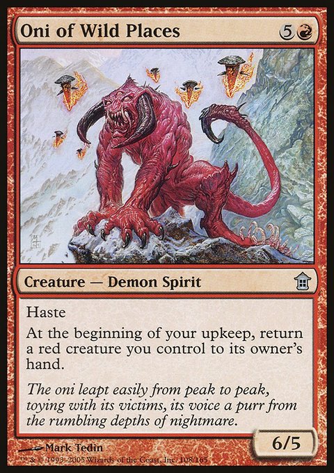 Oni of Wild Places, Saviors of Kamigawa #108, Magic: The Gathering card