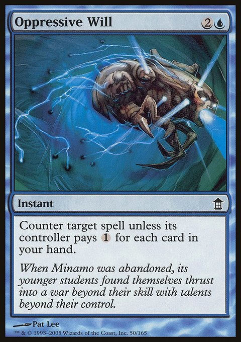 Oppressive Will, Saviors of Kamigawa #50, Magic: The Gathering card