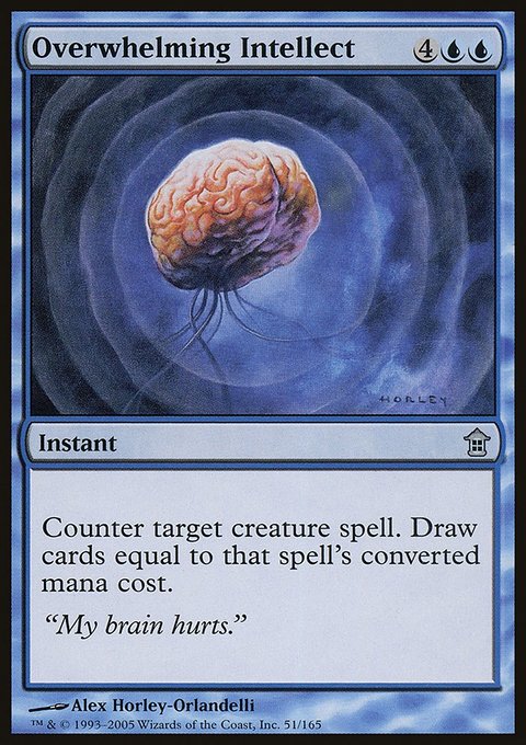Overwhelming Intellect, Saviors of Kamigawa #51, Magic: The Gathering card
