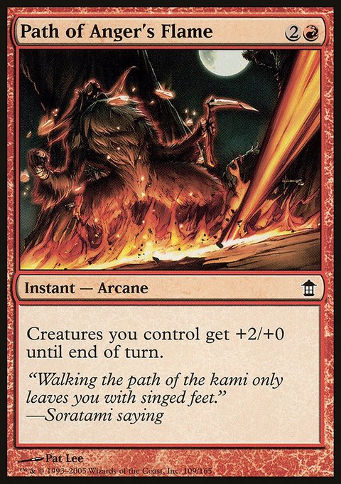 Path of Anger's Flame, Saviors of Kamigawa #109, Magic: The Gathering card