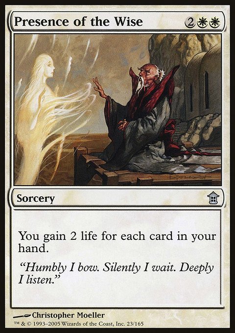 Presence of the Wise, Saviors of Kamigawa #23, Magic: The Gathering card