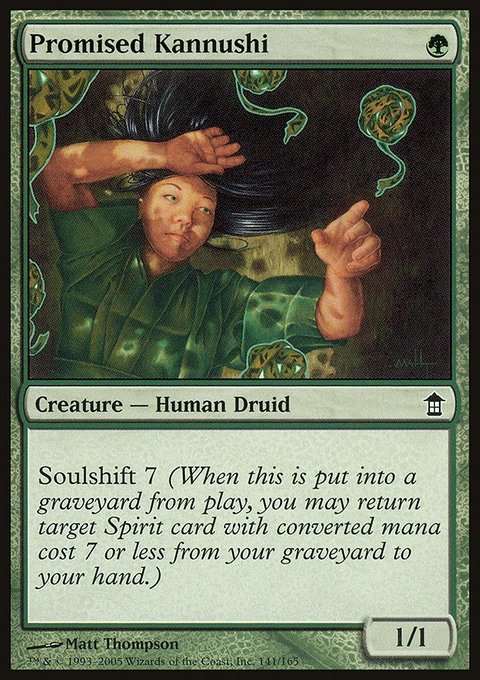Promised Kannushi, Saviors of Kamigawa #141, Magic: The Gathering card