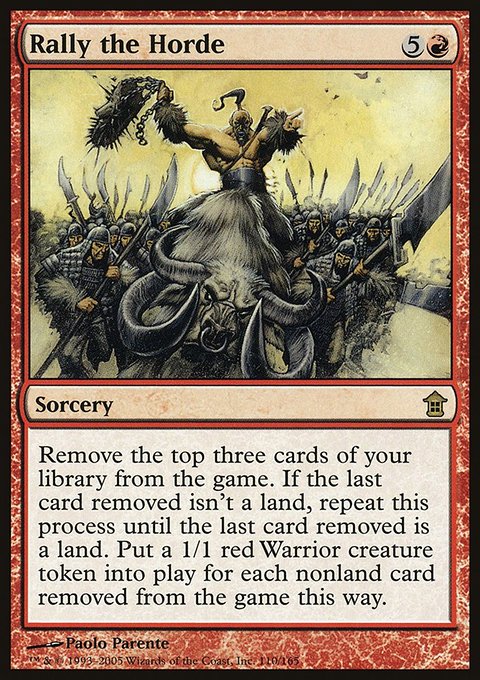 Rally the Horde, Saviors of Kamigawa #110, Magic: The Gathering card